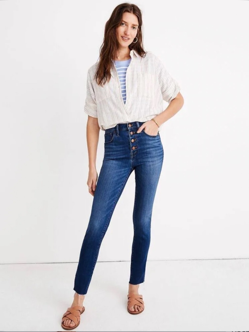Madewell 10" High-Rise Skinny Jean Button Fly